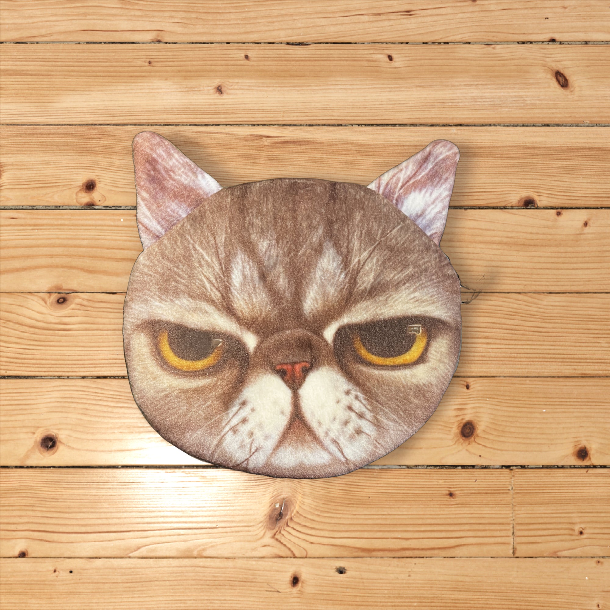 Coin Purse Grey Grumpy Cat Butler Bailey s Boutique